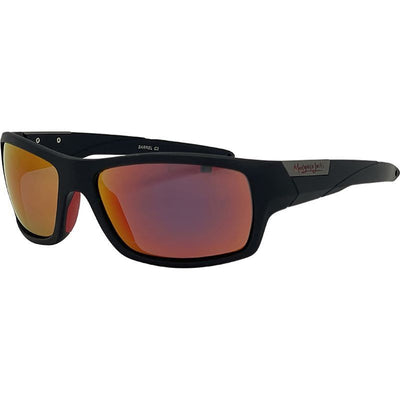 Barrel, Matte Black/Red Mirror Polarised Lenses