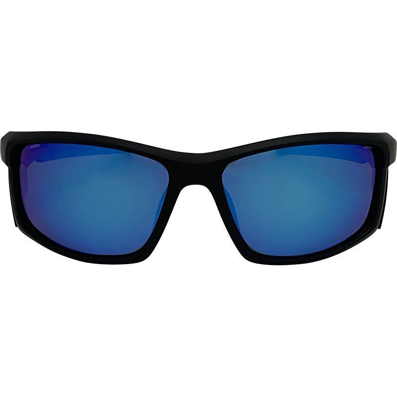 Cadiz, Matte Black/Blue Mirror Polarised Lenses