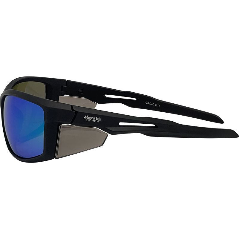 Cadiz, Matte Black/Green Mirror Polarised Lenses