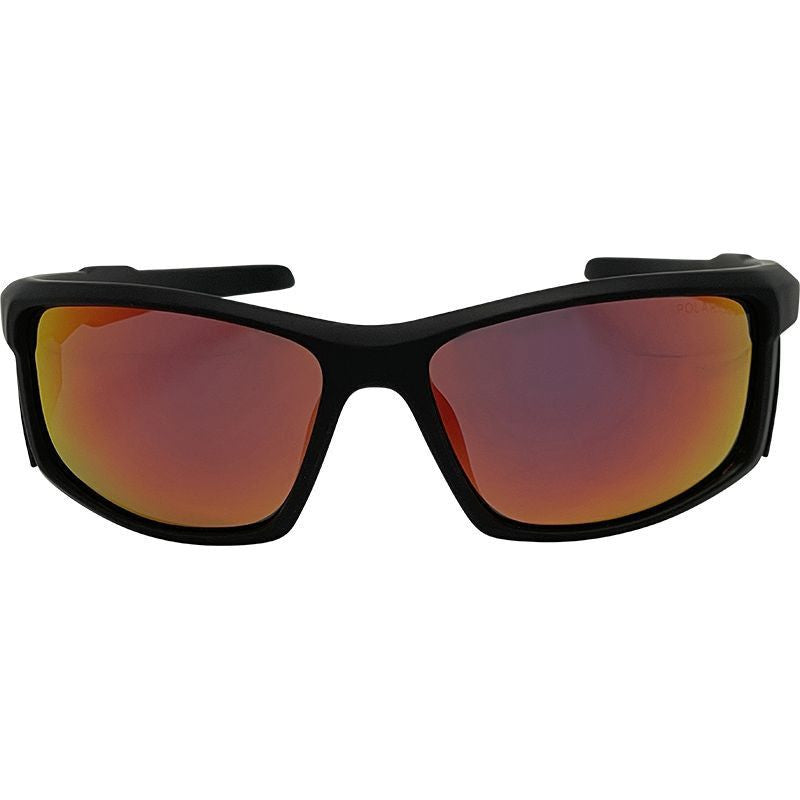 Cadiz, Matte Black/Red Mirror Polarised Lenses