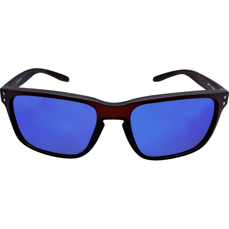 Holyhead, Matte Crystal Dark Brown/Blue Mirror Polarised Lenses