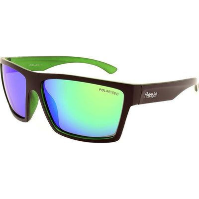 Hoodlum, Matte Black/Green Mirror Polarised Lenses