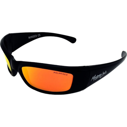 Mangrove Jacks Kids 023, Matte Black/Red Mirror Polarised Lenses