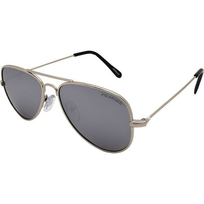 Mangrove Jacks Kids 059, Silver and Black/Silver Mirror Polarised Lenses