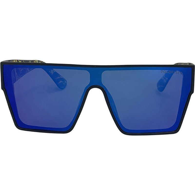 Live and Let Live, Matte Black/Blue Mirror Polarised Lenses
