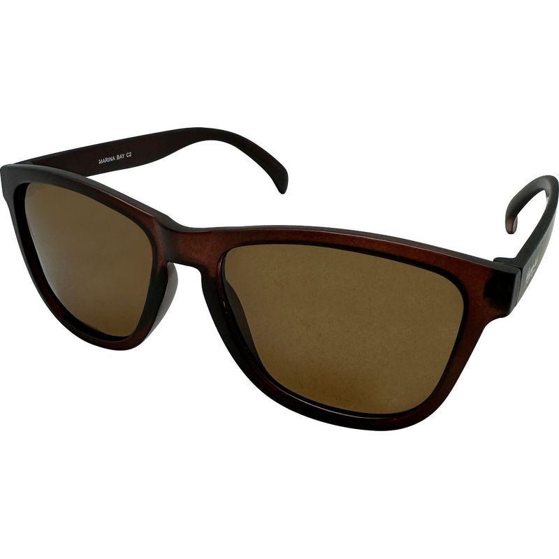 Marina Bay, Matte Crystal Brown/Brown Polarised Lenses
