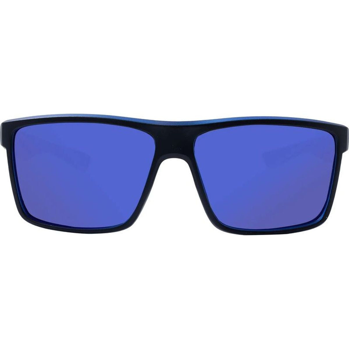 Moonraker, Matte Black and Crystal Blue/Blue Mirror Polarised Lenses