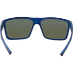 Moonraker, Matte Black and Crystal Blue/Blue Mirror Polarised Lenses