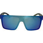 Never Say Never, Matte Black/Ice Blue Mirror Polarised Lenses