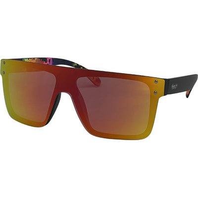 Never Say Never, Matte Black/Red Mirror Polarised Lenses