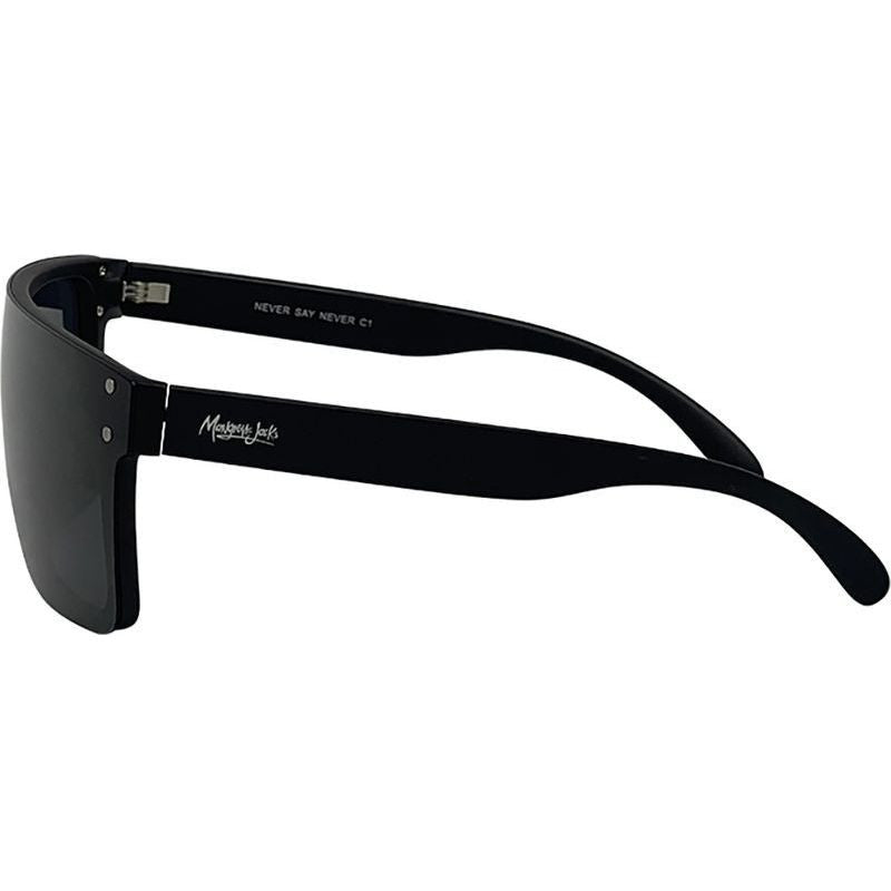 Never Say Never, Matte Black/Smoke Polarised Lenses