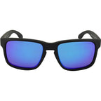 Reno, Matte Black/Blue Mirror Polarised Lenses