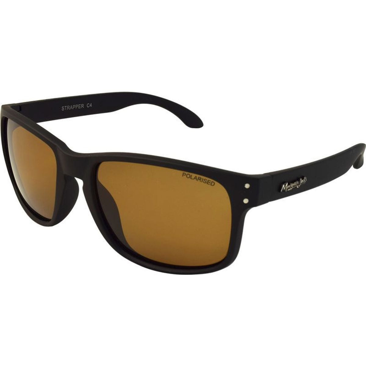 Strapper, Matte Black/Brown Polarised Lenses