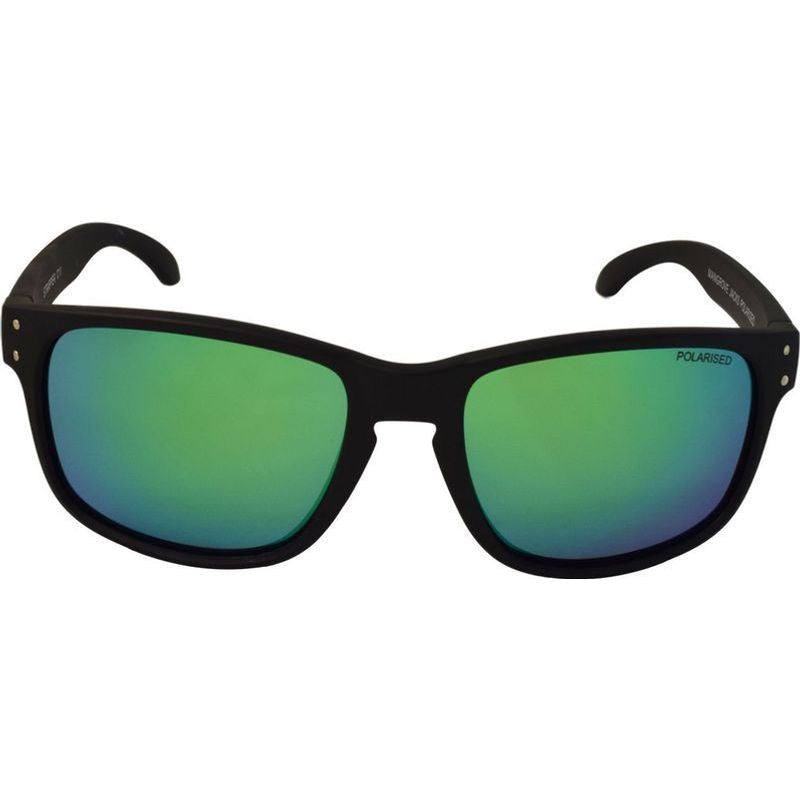 Strapper, Matte Black/Green Mirror Polarised Lenses