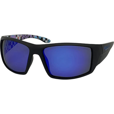 Tromso, Matte Black/Blue Mirror Polarised Lenses