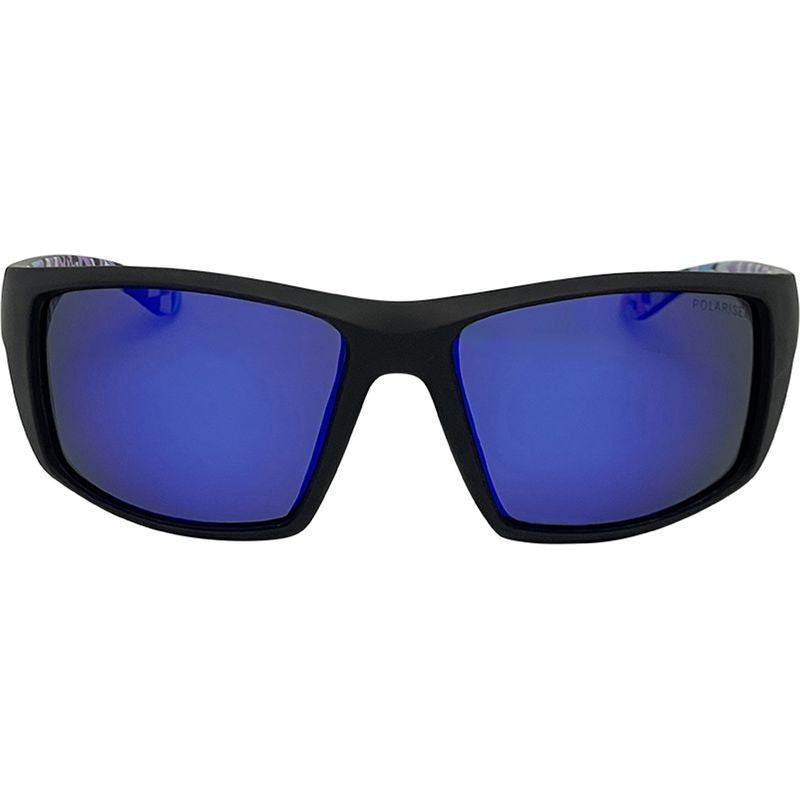 Tromso, Matte Black/Blue Mirror Polarised Lenses