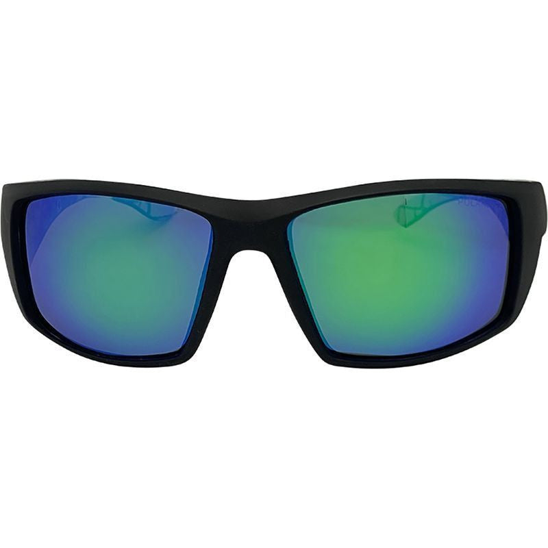 Tromso, Matte Black/Green Mirror Polarised Lenses