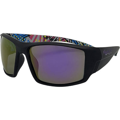 Tromso, Matte Black/Purple Mirror Polarised Lenses