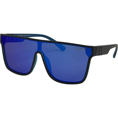 Your Eyes Only, Matte Crystal Blue/Blue Mirror Polarised Lenses