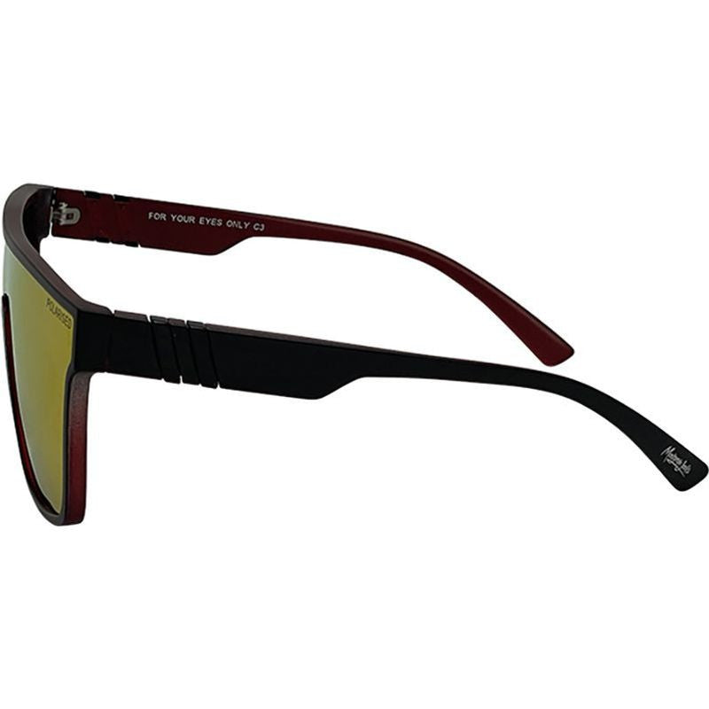 Your Eyes Only, Matte Crystal Red/Red Mirror Polarised Lenses