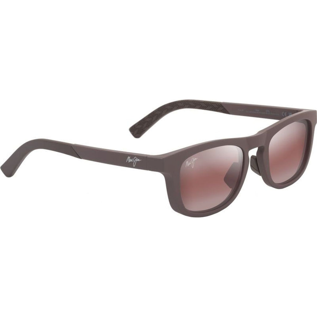 Aliali, Matte Solid Dark Brown/Maui Rose Polarised Glass Lenses