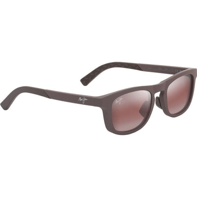 Aliali, Matte Solid Dark Brown/Maui Rose Polarised Glass Lenses