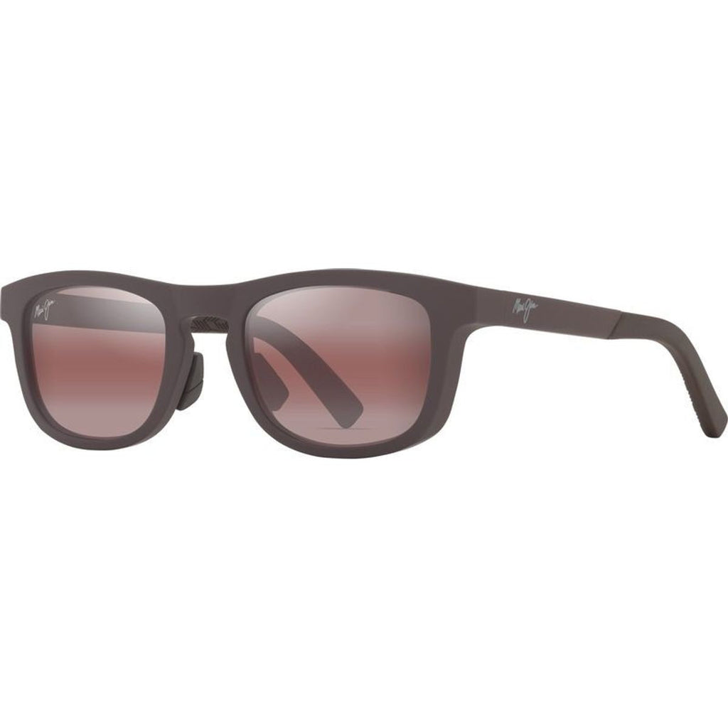 Aliali, Matte Solid Dark Brown/Maui Rose Polarised Glass Lenses