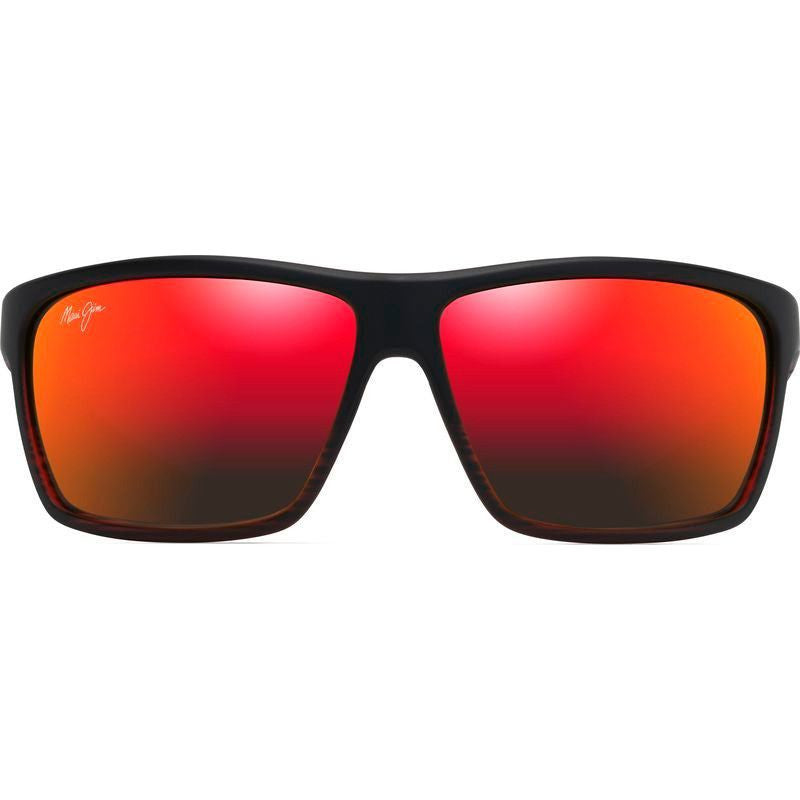 Alenuihaha, Burgundy Stripe/Hawaii Lava Polarised Glass Lenses