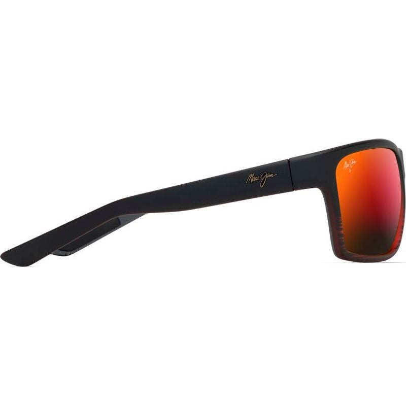 Alenuihaha, Burgundy Stripe/Hawaii Lava Polarised Glass Lenses