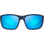 Amberjack, Matte Dark Navy and Black Rubber/Blue Hawaii Polarised Glass Lenses