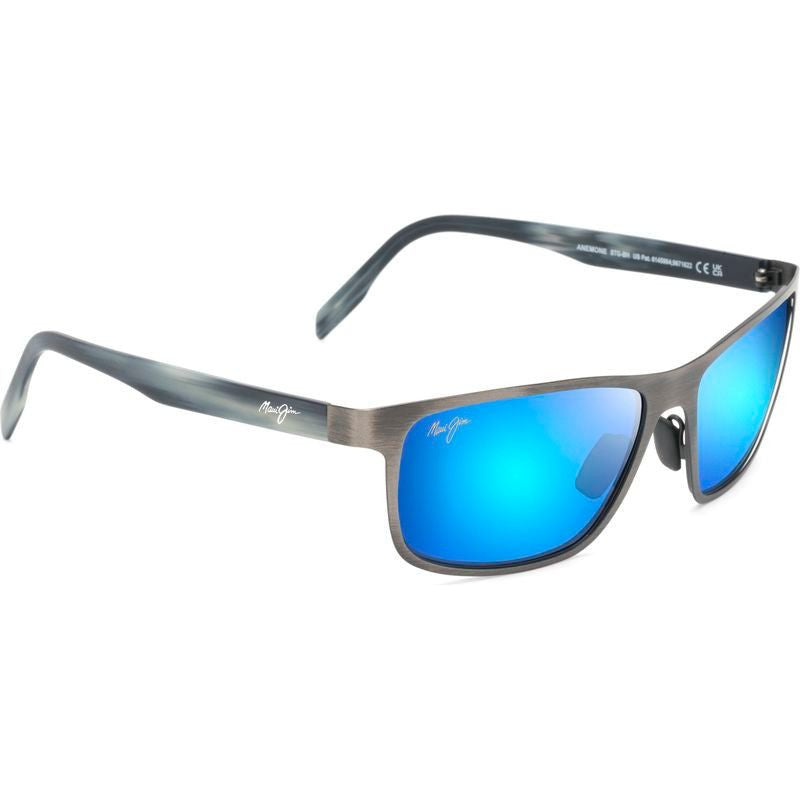 Anemone, Brushed Gunmetal/Blue Hawaii Glass Polarised Lenses