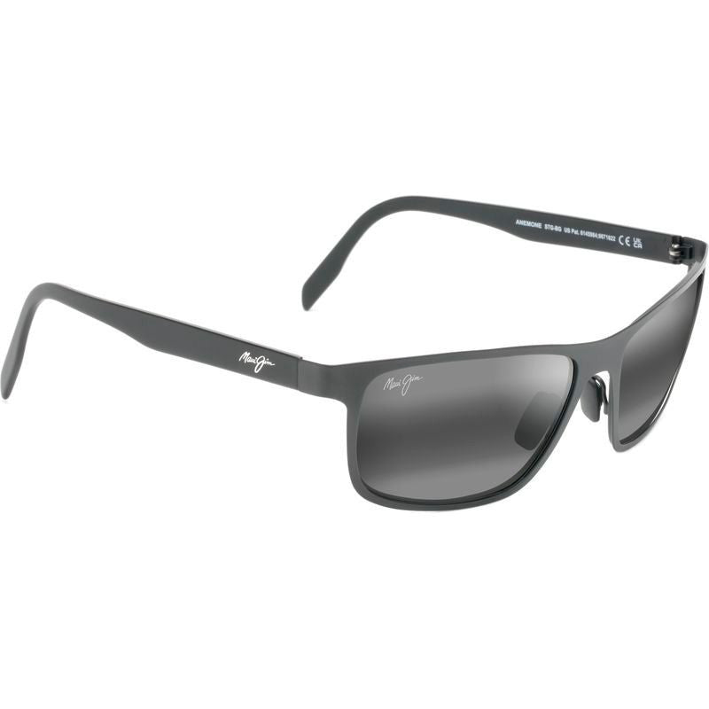 Anemone, Satin Black/Neutral Grey Glass Polarised Lenses