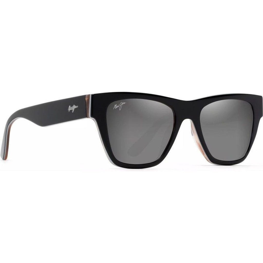 Ekolu, Black and Tan/Silver Black Mirror Polarised Lenses