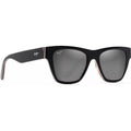 Ekolu, Black and Tan/Silver Black Mirror Polarised Lenses