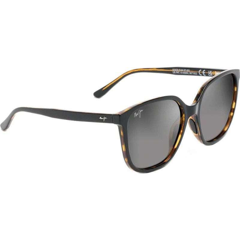 Good Fun, Black and Tortoise/Neutral Grey Glass Polarised Lenses