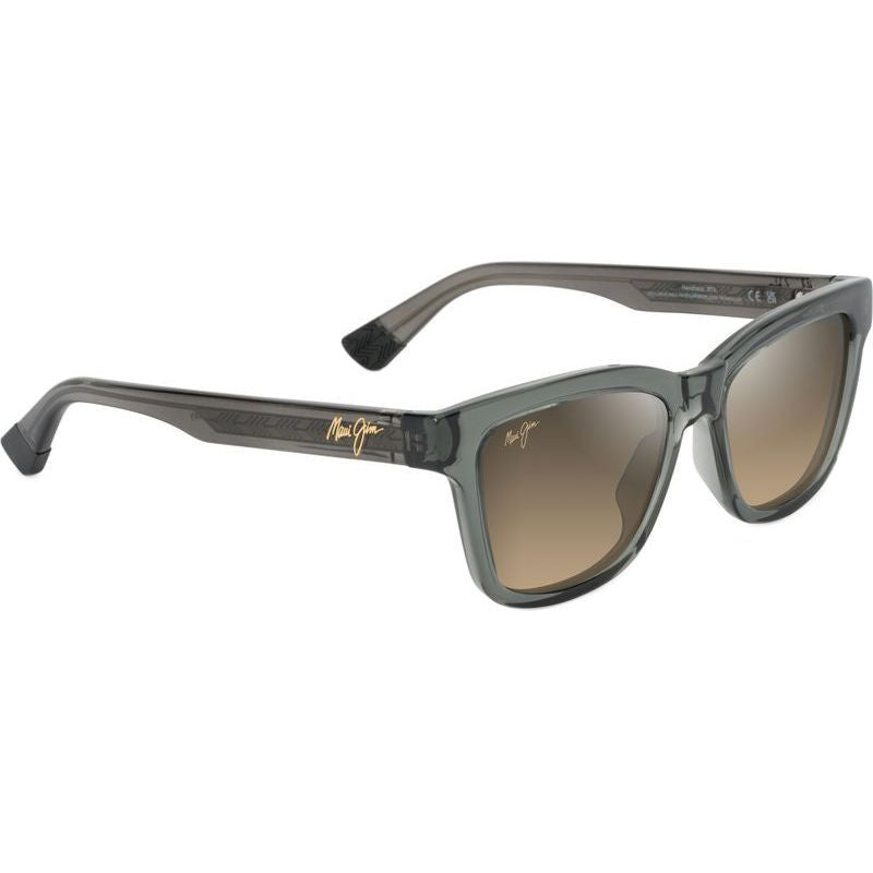 Hanohano, Shiny Transparent Dark Grey/HCL Bronze Glass Polarised Lenses