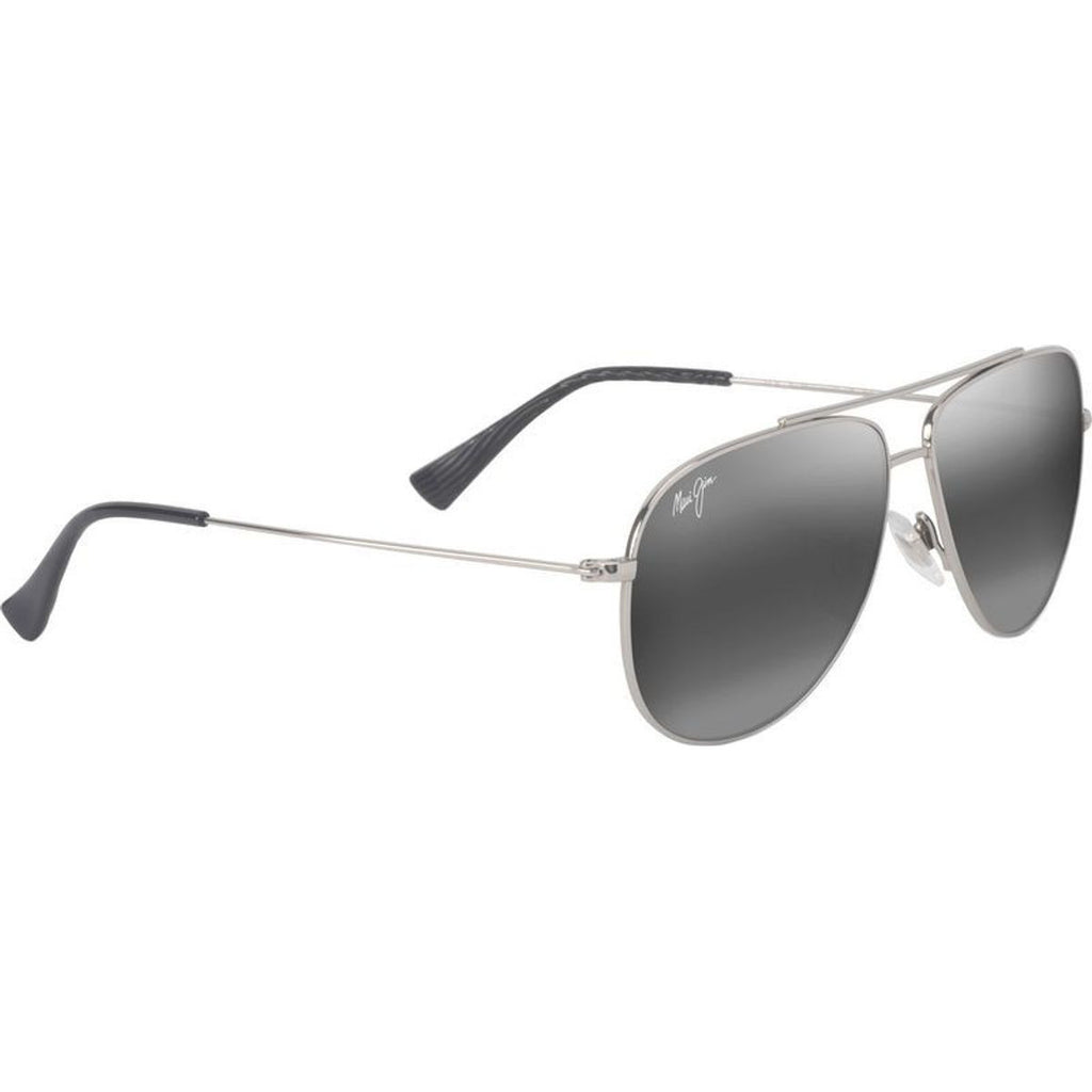 Hau'oli XS, Shiny Silver/Neutral Grey Polarised Lenses