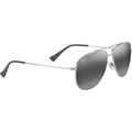 Hau'oli XS, Shiny Silver/Neutral Grey Polarised Lenses