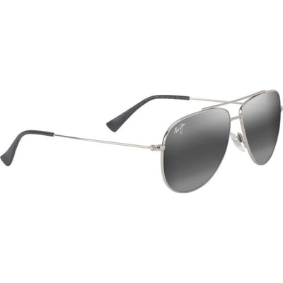 Hau'oli XS, Shiny Silver/Neutral Grey Polarised Lenses