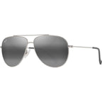 Hau'oli XS, Shiny Silver/Neutral Grey Polarised Lenses