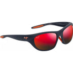 Haulani Alt Fit, Matte Solid Dark Blue and Orange/Hawaii Lava Polarised Glass Lenses