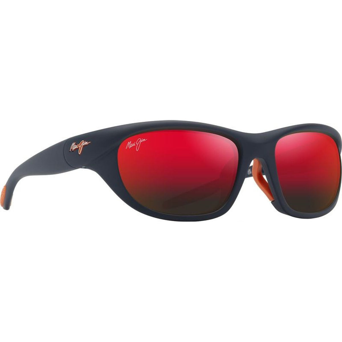 Haulani Alt Fit, Matte Solid Dark Blue and Orange/Hawaii Lava Polarised Glass Lenses