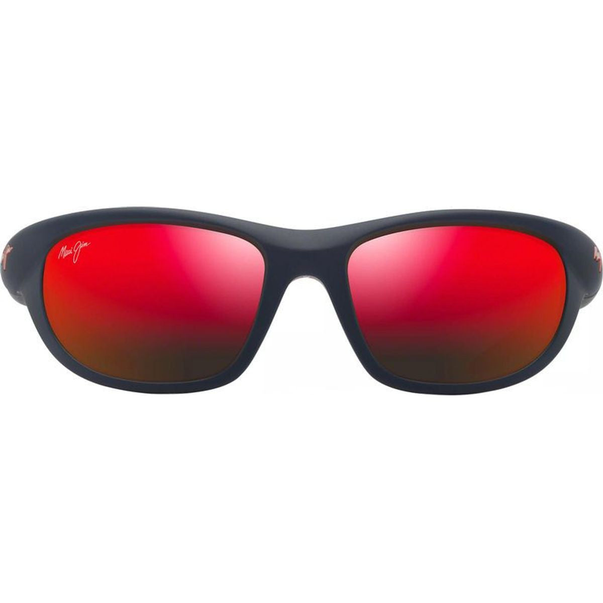 Haulani Alt Fit, Matte Solid Dark Blue and Orange/Hawaii Lava Polarised Glass Lenses