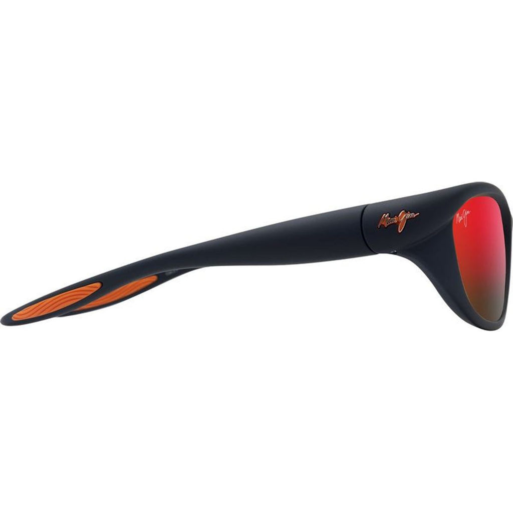 Haulani Alt Fit, Matte Solid Dark Blue and Orange/Hawaii Lava Polarised Glass Lenses