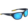 Haulani Alt Fit, Matte Solid Dark Blue and Yellow/Blue Hawaii Polarised Glass Lenses