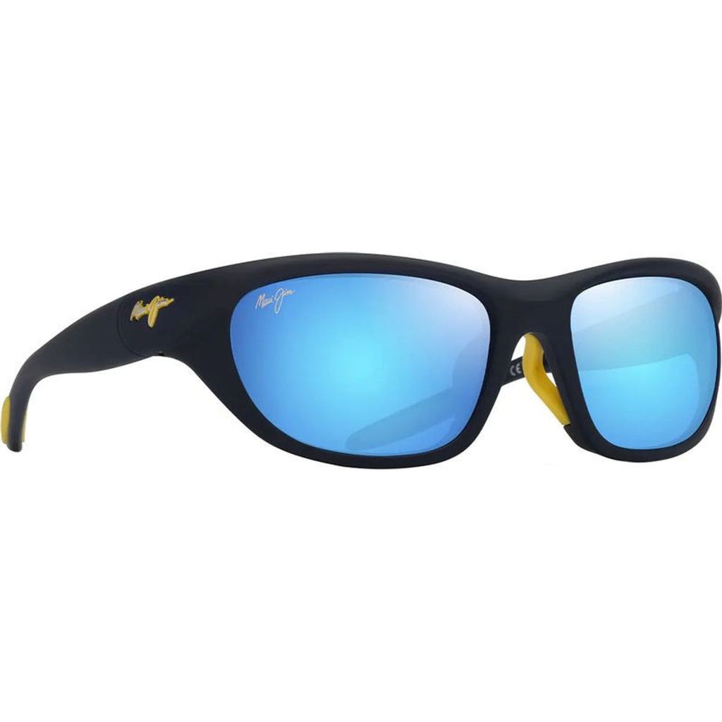 Haulani Alt Fit, Matte Solid Dark Blue and Yellow/Blue Hawaii Polarised Glass Lenses