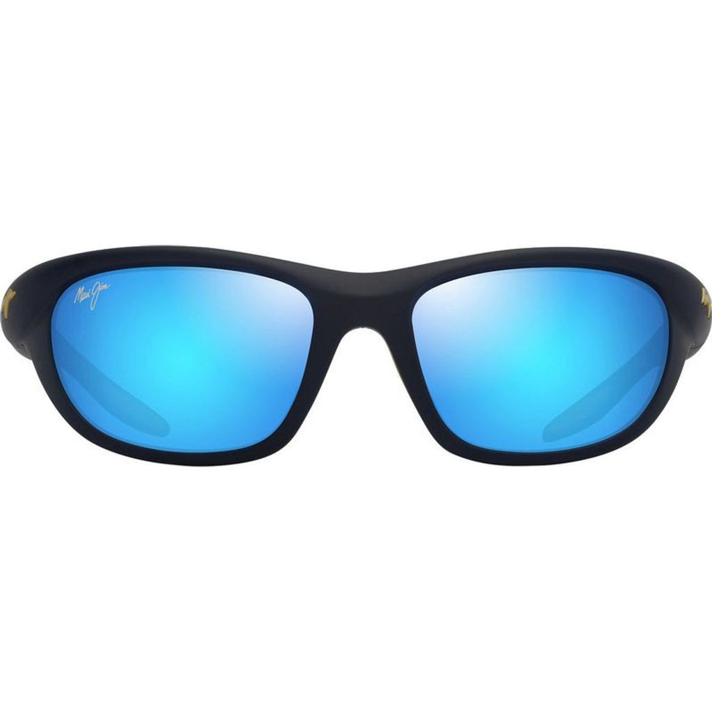 Haulani Alt Fit, Matte Solid Dark Blue and Yellow/Blue Hawaii Polarised Glass Lenses