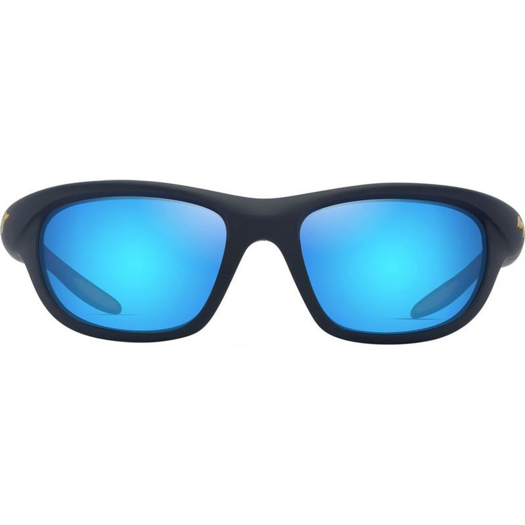 Haulani, Matte Solid Dark Blue and Yellow/Blue Hawaii Polarised Glass Lenses