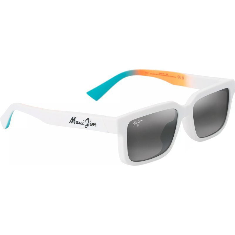Hiapo Alt Fit, Matte White/Neutral Grey Polarised Lenses