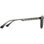 Hiehie, Shiny Black with Transparent Grey/Neutral Grey Gradient Polarised Glass Lenses